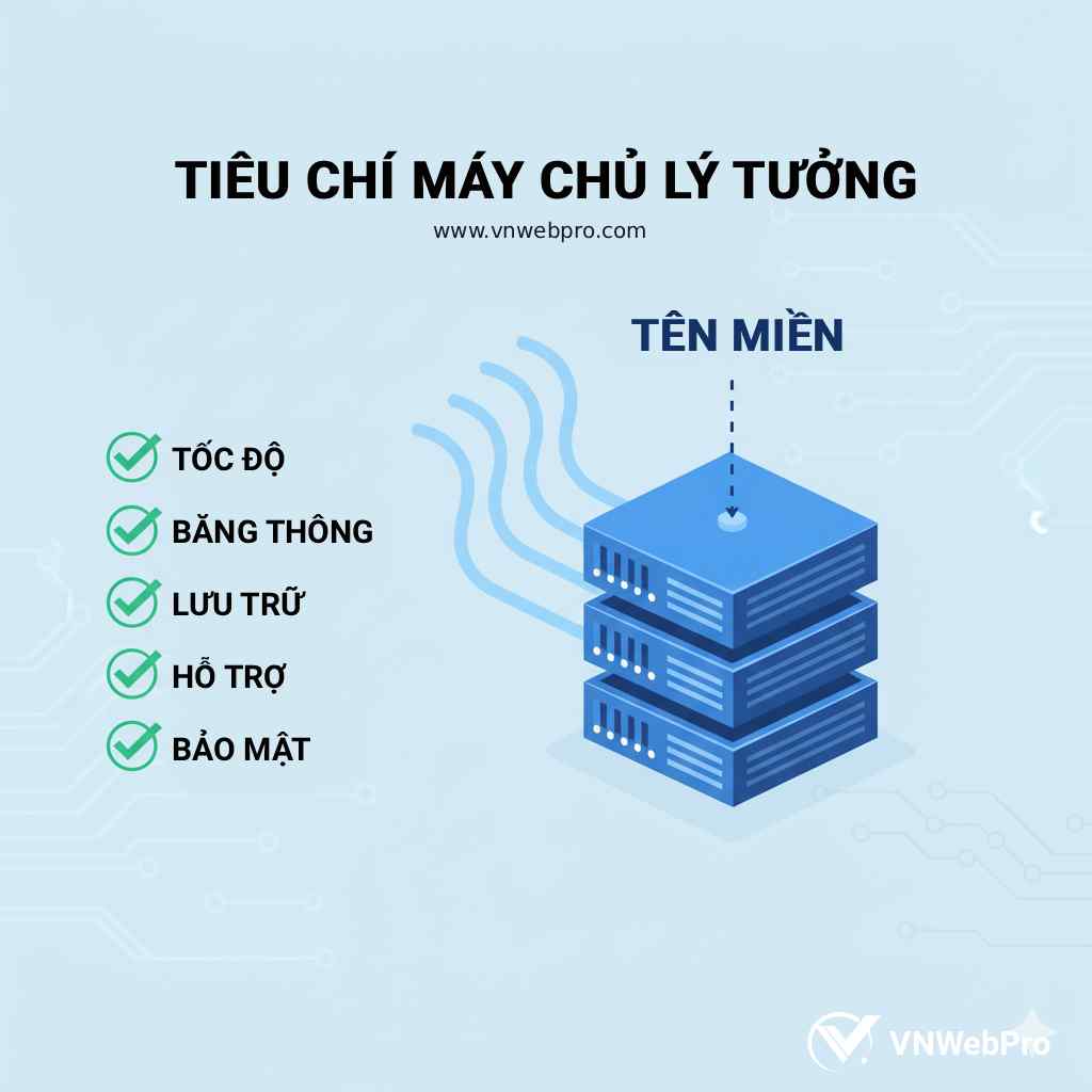 tiêu chí máy chủ lý tưởng