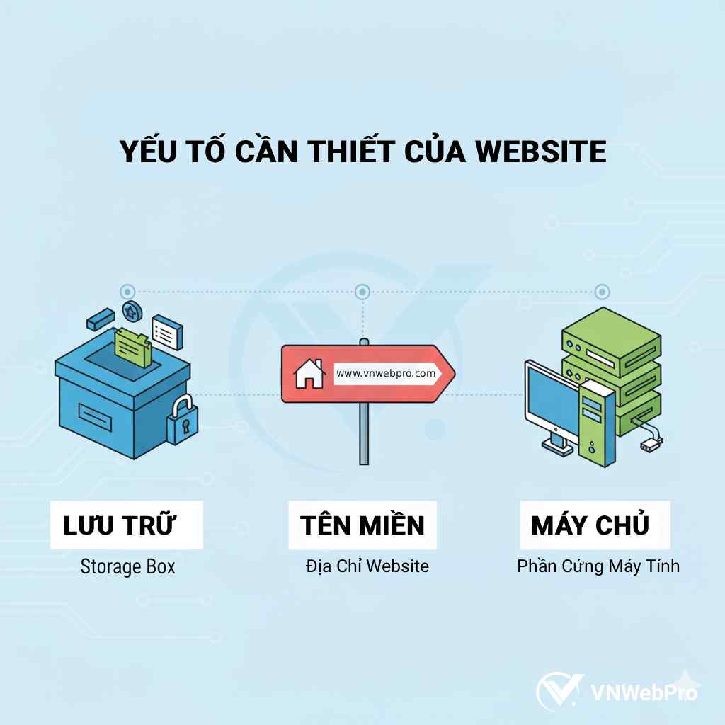 yếu tố cần thiết của website